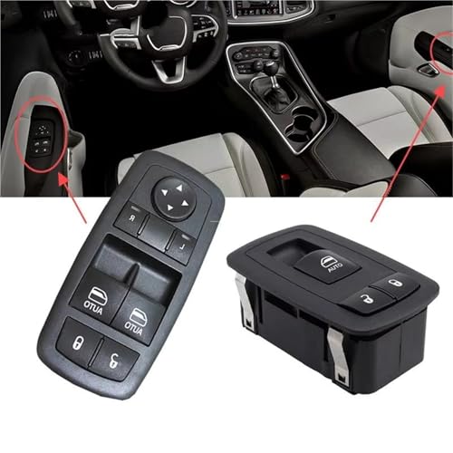 Bouton commande lève vitre réactif pour passager Dodge Challenger 68183751AD - 3