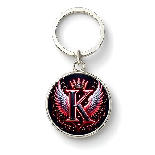 Image of magical gifts MG | Premium Alphabet & Initial Metal Keychain for Bags & Keys | Double-Sided | Personalized Initial Charm Keyring | Heavy-Duty Metal | Perfect for Gifting & Daily Use