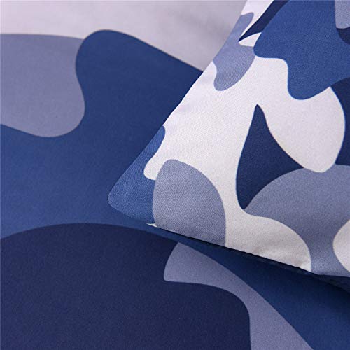 Holawakaka Boys Twin Size Camouflage Comforter Set, Kids Teens Camo Quilted Bedding Sets Army Bedspread (Blue, Twin)… #TOP6