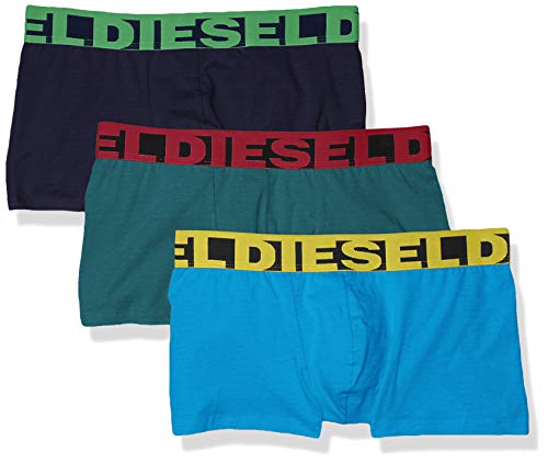 Diesel Men's UMBX-shawnthreepack Boxer-Shorts, Navy/Dark Teal/Light Blue, X-Large