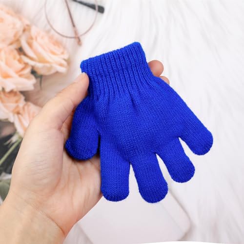 Image of ONESING 6 Pair Baby Gloves Toddler Gloves Toddler Winter Gloves Kids Gloves Winter Stretchy Knit Gloves for Kids Boys Girls