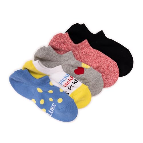 Image of MUK LUKS Womens Set of 5 Pickleball No Show Socks