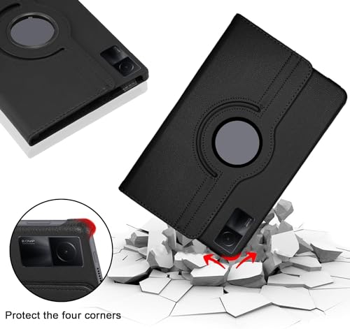 Image of Flip Cover for Xiaomi Redmi Pad SE 11 inch 360 Degree Rotating Cover (Black)