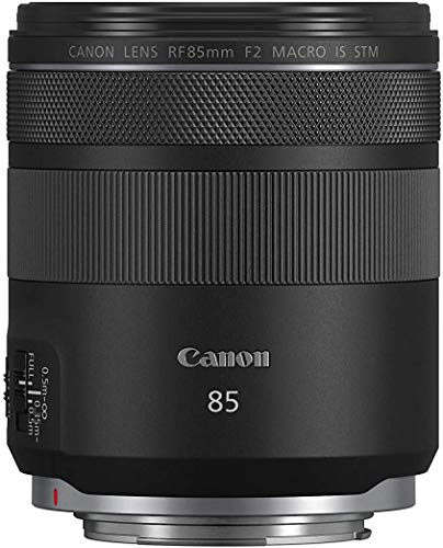 Canon RF 85mm F2 Macro is STM, Compact Medium-Telephoto Black Lens (4234C002) (Renewed)
