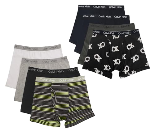 Image of Calvin Klein Kids Boys' Modern Cotton Boxer Brief Underwear 8-Pack