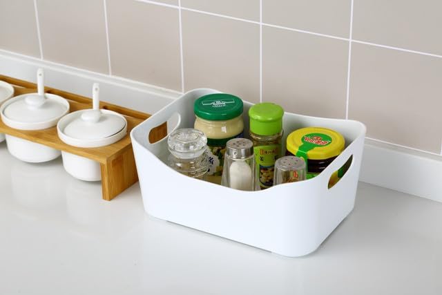 Miniatura 3 de YBM HOME Contenedores de almacenamiento  Organizadores de plástico abiertos y cesta de almacenamiento para organización de la despensa de la cocina,