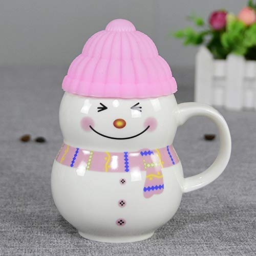 Wings Mart Snowman Pink Coffee Mug 330 ml Coffee Milk Tea Cup with Funny Lid Perfect Novelty Best Gift for Birthday Gift for Christmas, Kids, Daughter (Snowman Pink Mug) (B09MK6TL38) Amazon Price History, Amazon Price Tracker