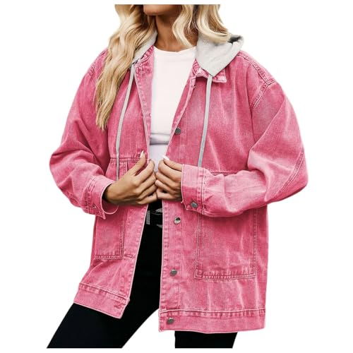 Veste en jean pour femme avec poches finis les hauts de mi-saison froids