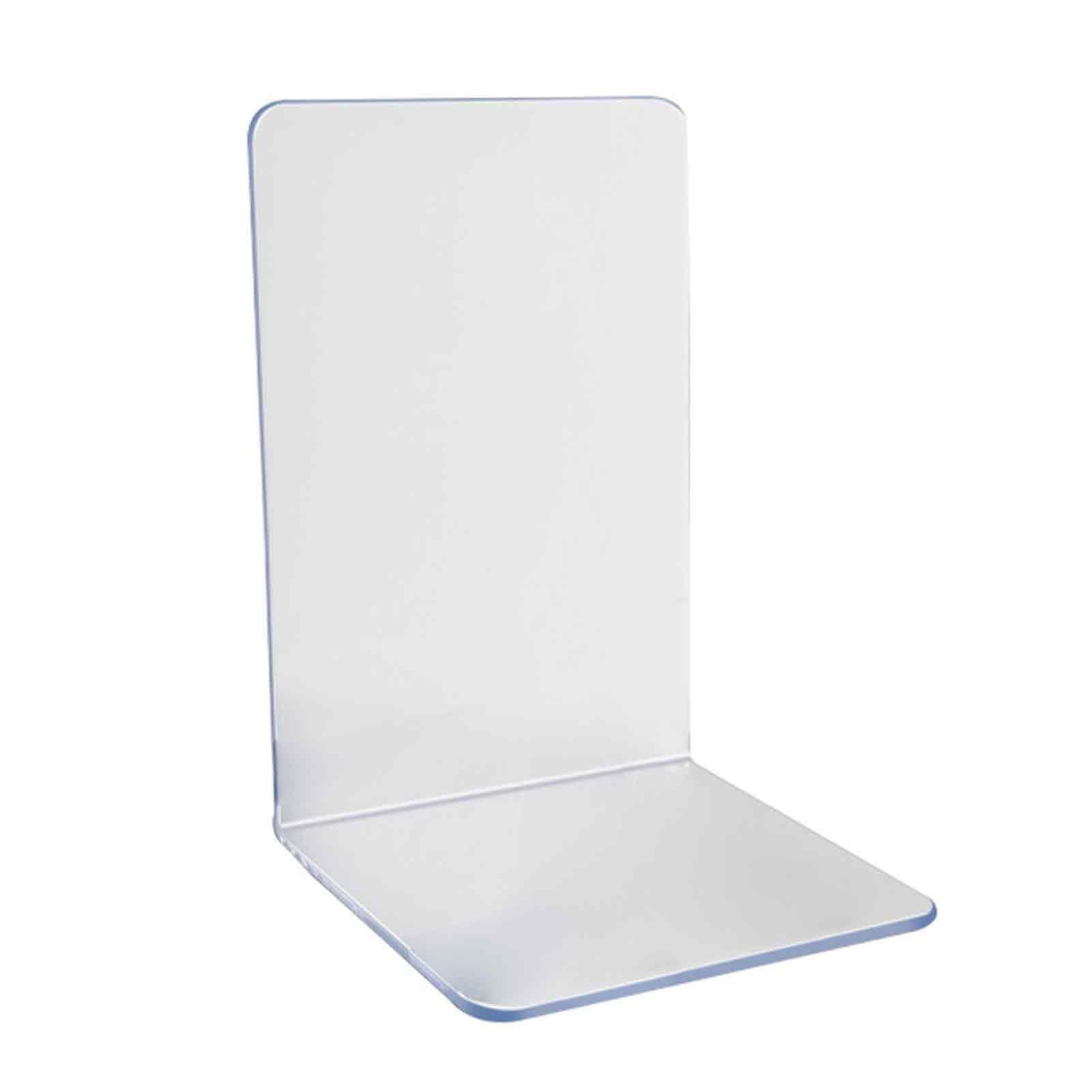 Acrylic Bookend Heavy Duty Clear Shelf Organizer for Office Desk