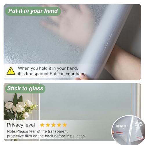 Película decorativa 3D para ventana de vidrio esmerilado miniatura 4