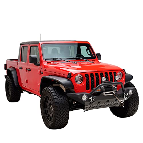 EAG Front Bumper with Fog Light Hole Fit for 2020-2022 Gladiator JT