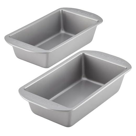 Farberware Bakeware Meatloaf/Nonstick Baking Loaf Pan Set, Two 9-Inch x 5-Inch, Gray
