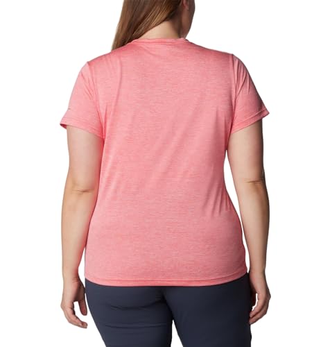 Miniatura 8 de Columbia Camiseta De Manga Corta Con Cuello En V Para Mujer, Juicy Heather, Xs