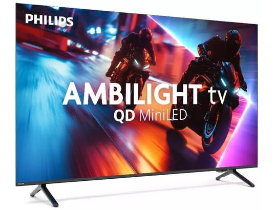 Philips Ambilight 55MLED910 'The Xtra' Mini LED 4K Smart TV - 55-calowy ekran z silnikiem P5 Perfect Picture Engine Ultra HD, Titan OS, Dolby Vision i dźwięk Dolby Atmos