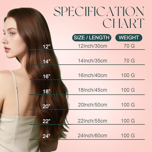 Image of Easyouth 24 Inch Sew in Hair Extensions Real Human Hair Brown, Double Weft | 100G, Weft Hair Extensions Darkest Brown, Sew in Weft Hair Extension, Long Straight Hair, Add Length and Volume, for Women