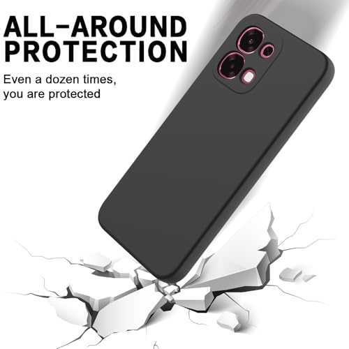 Image of Back Cover for Oppo F31 5G | Full Camera Protection | Premium Liquid Silicon Case | Flexible Bumper Case for Oppo F31 5G (Black)