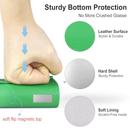 Image of RayLove Ultimate Glasses Case Kit, Hard Shell Sunglasses and Eyeglass Case with Cleaning Cloth, Screwdriver, Ear Hooks