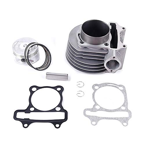 Chanoc 57.4mm Cylinder Piston Kit for 4 Stroke GY6 150cc ATV Go Kart