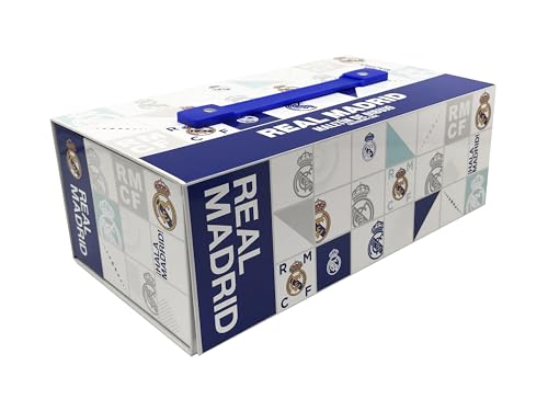 CyP Brands- Real Madrid, Set de Actividades en Maletín, Actividades Creativas, Dibujo, Maletín con Pinturas, Mutlicolor, Producto Oficial