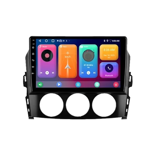 Android 9 Inch Touchscreen Car Radio Stereo for Mazda MX-5 III 3 NC 2005-2015 with Carplay Android Auto GPS Navigation with BT 4G/WiFi USB Mirror Link FM Auto Parts(4+64G)