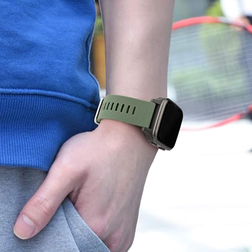 Image of Tobfit 20mm Straps Compatible with Garmin Forerunner 165 /165 Music, Forerunner 55 /158,245 /245 Music, 645 /645 Music Band for Women Men, Silicone Strap for Garmin Watch