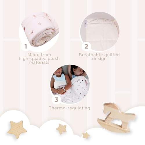 Image of Soft Baby Quilted Blanket - Lightweight and Breathable, Ideal for Newborns and Toddlers. (Daisy, 30 inch x 40 inch)