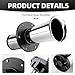 OOGA Air Horn 12V 110DB Aooga Ahooga Horn Complete Kit - Antique Classic Vintage Old Car Sound for Hot Rod, Model T, Golf Cart with Wire (1920s Air Horn) (silvery)