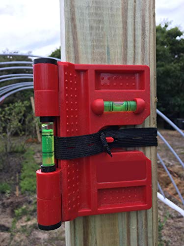 Image of 2 Pack Folding Magnetic Post Level for Pipe, Post and Beams Leveling