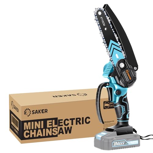 Saker Mini Chainsaw,6 Inch Portable Electric Chain Saw Cordless