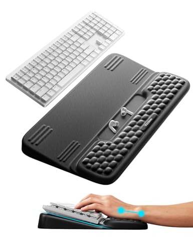 Image of Wrist Rest for Keyboard,Computer Ergonomic Wrist Support Pad, Soft Memory Foam Arm Cushion for Desk, Palm Hand Office Laptop Typing-1