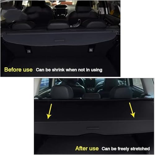 Cubierta de carga retráctil para Subaru Crosstrek e Impreza 2018-2023 4
