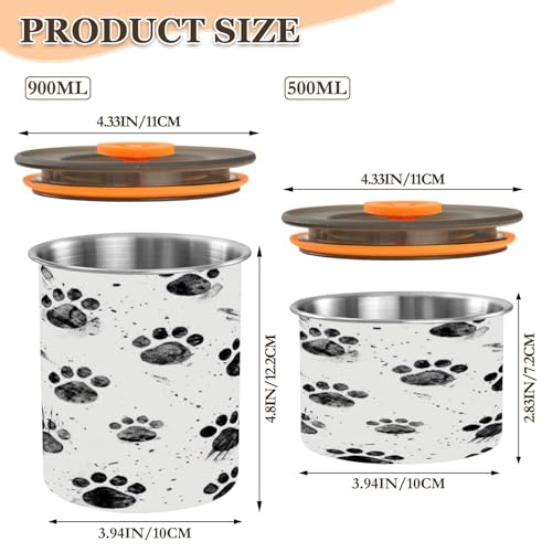Envase de Café Hermético de Acero Inoxidable 900ml miniatura 2