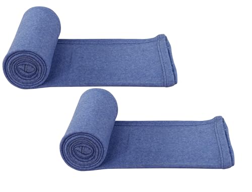 Image of Dream Living Woolen Blanket Warm and Super Soft Single Bed Blankets for All Season Multipurpose Polar Fleece /Summer 300 TC AC Blanket /Single Bed Blanket /Light Weight Blanket (Blue, Pack of 2)