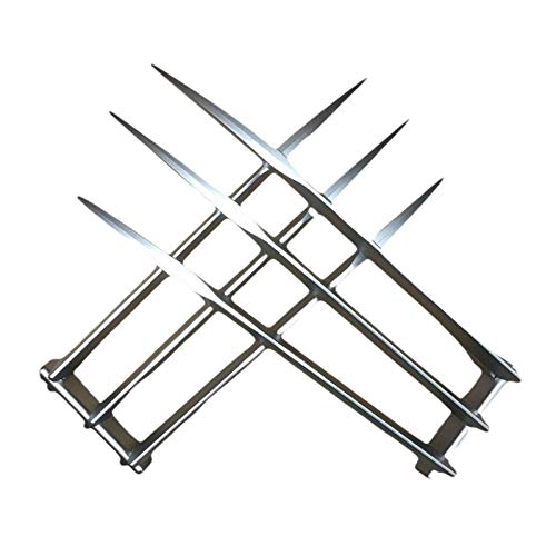 2Pcs Halloween Cosplay Wolverine Claws Wolf Paw Blade Logan Costume Prop Accessory for Adults Silver