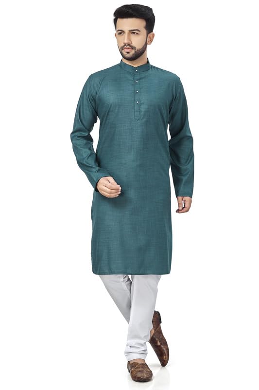 Be Active Men's Solid Cotton Blend Kurta Set || Men Kurta Pajama || Men Kurta Pajama Set || Kurta Pajama For Men (N-Rfsk0001 37 Set Xxl)