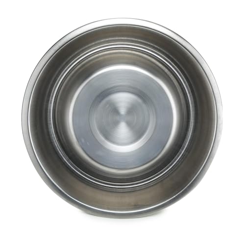 Image of PremiumAV Stainless Steel Pet Bowl 900 ML 3 No. Size - Anti-Skid Dog & Cat Bowl with Non-Slip Rubber Base, Durable Metal Feeding Dish for Puppies & Adult Pets, Easy Clean Food & Water Bowl (Pack of 1)
