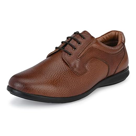 Burwood Men's Tan Leather Formal Shoes-9 UK/India (43EU) (BW 69)