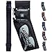 Legend XT420 Arrow Quiver - Quiver Arrow Holder, Archery Quiver with 3 Arrow Tube, Durable Nylon Hip Quivers with Multiple Pockets for Archery Accessories, Score Card & Tools - Right Handed, Black
