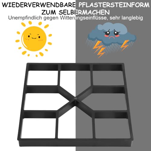 Pflasters Teine Beton Form Langlebig und Wieder Verwendbar Verschiedene Designs, Stilvoll für Garten Rasen Pfad nach Hause Hochzeits Feier