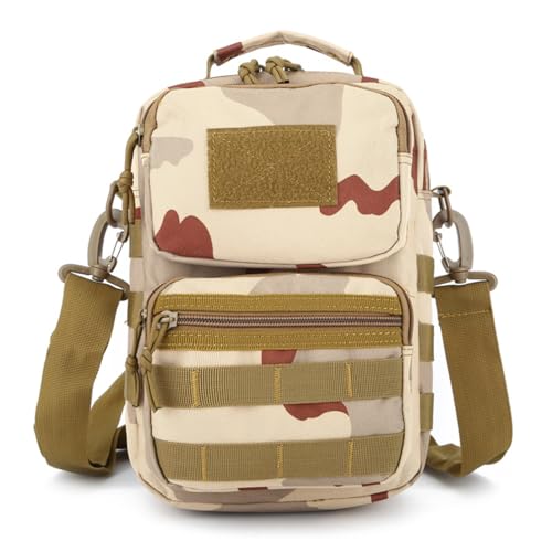 Mochila Bandolera Táctica Molle de Camuflaje para Deportes Al Aire Libre, Senderismo, Caza y Trekking(Sansha camouflage)