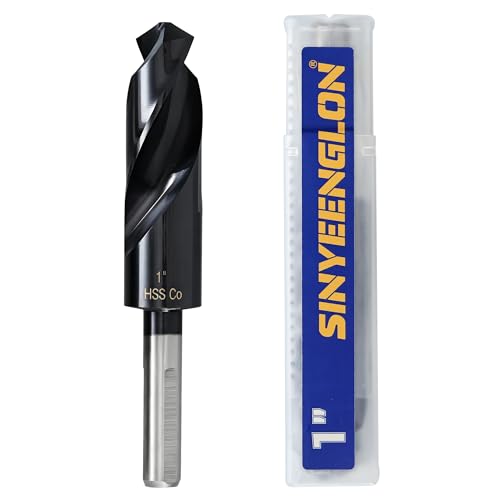 Sinyeenglon M35 cobalt 1 inch reduced shank drill bit with storage case