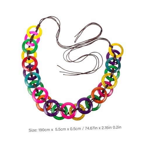 Multi Colored Woven Waist Belt for Women Adjustable Tie Back Rope Belt Fashion Decorative Waistband for Dresses Skirts Parties and Casual Wear2