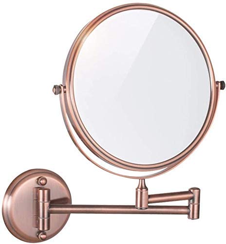 Miroir de Salle de Bain Miroir de Salle de Bain à grossissement Double Face Miroir Mural de 6 Pouces / 8 Pouces (Couleur: Bronze Rouge, Taille: 8 Pouces) (Bronze Rouge 8 Pouces) It's So Kind of You