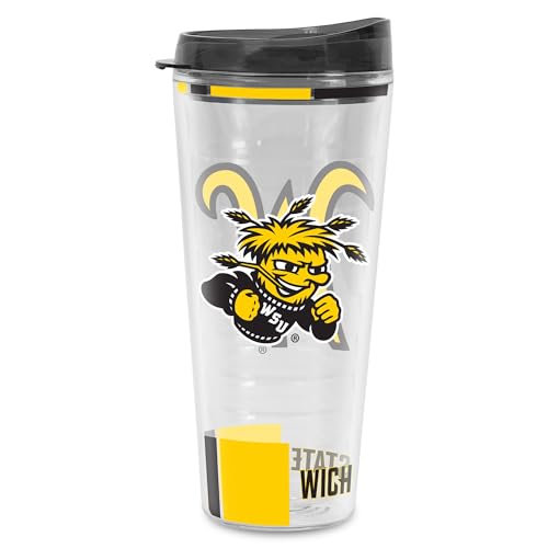 Rico Industries NCAA Wichita State Shockers Double Wall 20oz Tritan Tumbler