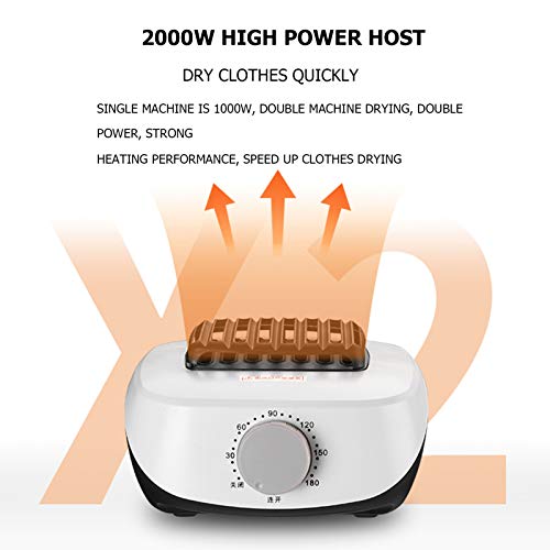 Grote Kledingdroger Warme Lucht Drogen Garderobe Elektrische Kleding Droogrek Dubbele Laag Voor Appartementen 1000W… - Image 4