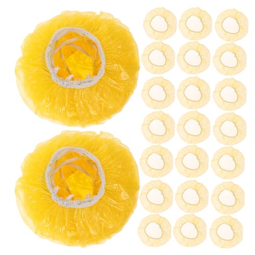 Gatuida Fundas Protectoras Reutilizables para Detector de Humo 50 Piezas, Cubierta Antipolvo de Plástico Amarillo 1,5 Mm X 10 Cm, Protección contra Polvo y Suciedad para Alarmas