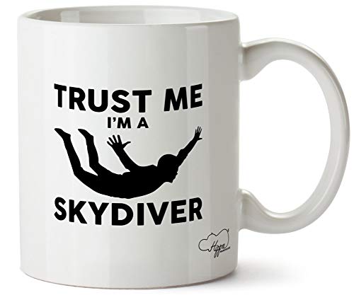 Hippowarehouse Trust me I'm a Skydiver Printed Mug Cup Ceramic 10oz