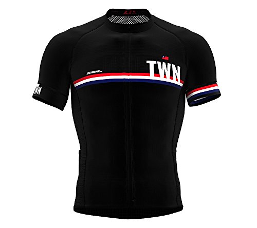 Taiwan Black Code Short Sleeve Cycling PRO Jersey for Men - Size XX-Large