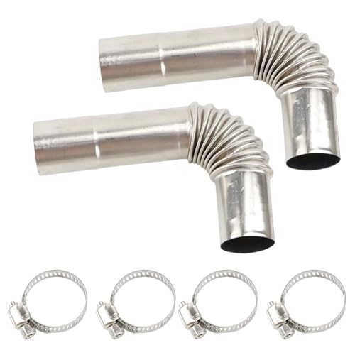 MuchLuckystar Diesel Heater Exhaust Pipe Elbow Connector 25mm To 26mm Stainless Steel For Caravan Truck Van