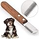 onebarleycorn Trimmmesser für Hunde, Trimmmesser hund Trimm Messer Pflegemesser Unterwolle Trimmesser Rauhaar für Hunde Terrier Dackel Rauhaardackel (Linkshänder)